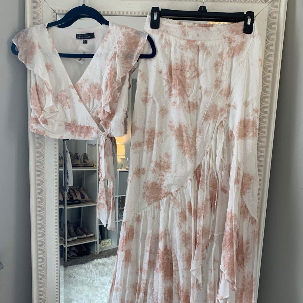 Dottie Couture Two Piece Tie Dye Top & Skirt